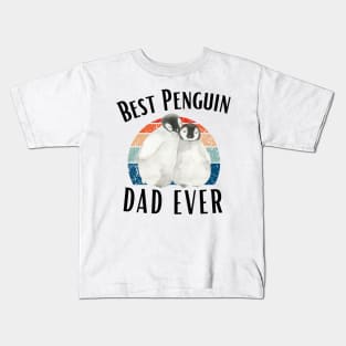 Best Penguin Dad Ever - Funny Penguin Quote Kids T-Shirt